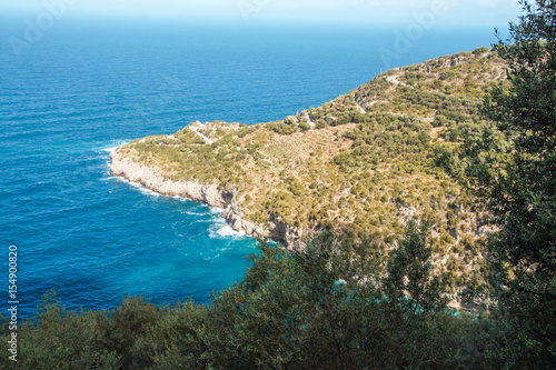 Punta Campanella and landscape of Sorrento's peninsula and island of Capri © laudibi