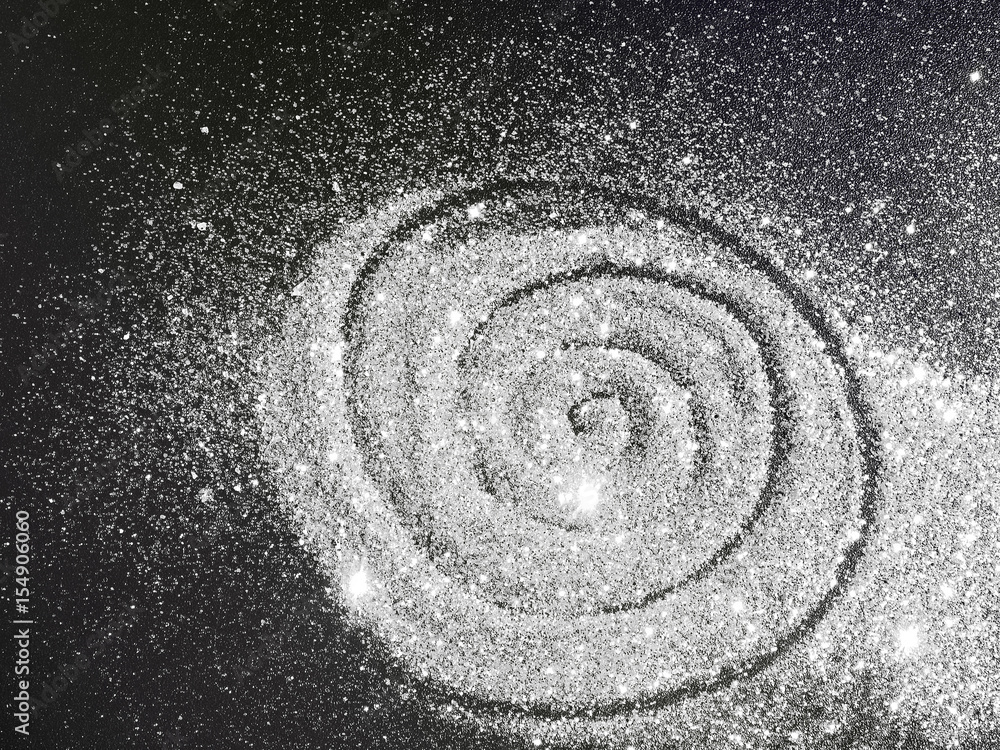 Glitter on dark background like a space and a galaxy Glitter on dark background like a space and a galaxy