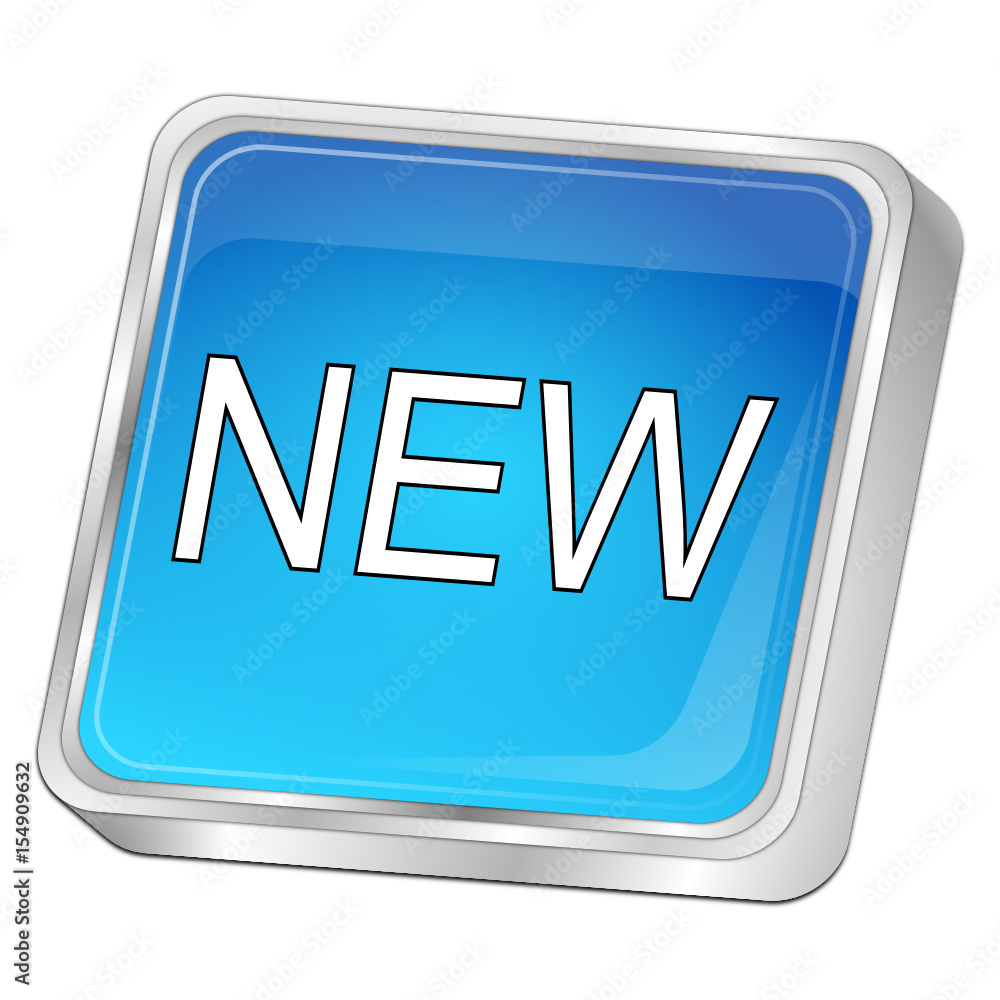 New Button - 3D illustration New Button - 3D illustration