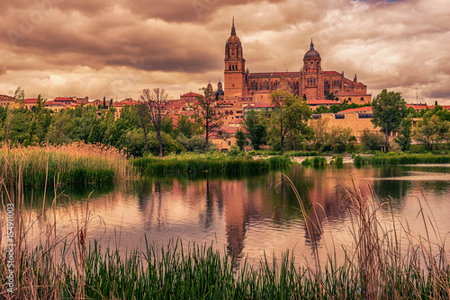 Salamanca, Spain: The old town, The New Cathedral, Catedral Nueva and Tormes river