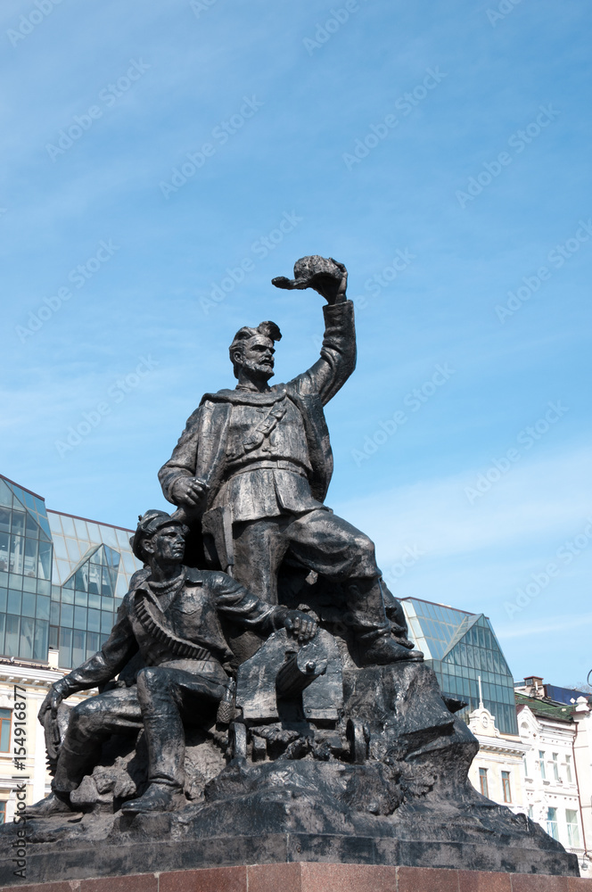 Obraz premium Russia, Vladivostok, April 7: Monument to the Fighters for the Power of Soviets in the Far East