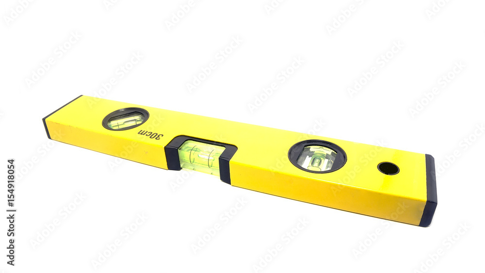 Yellow water level on isolated Yellow water level on isolated