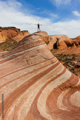 Fire wave in valley of fire state park