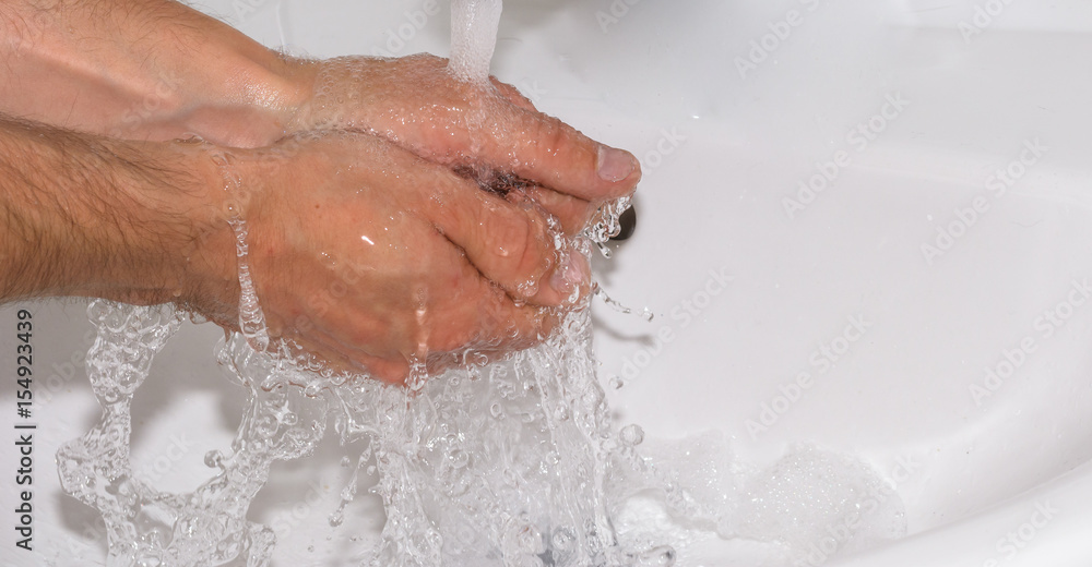 Hände Waschen für die Hygiene 