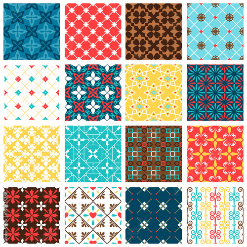 Vintage spanish tiles set