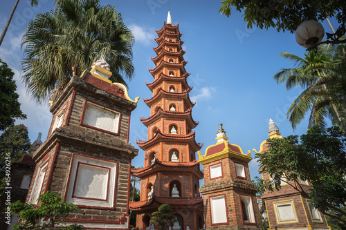 Tran Quoc the oldest pagoda in Hanoi, Vietnam