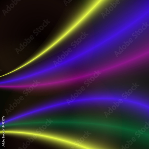 Abstract colorful bright wave design. © storoch