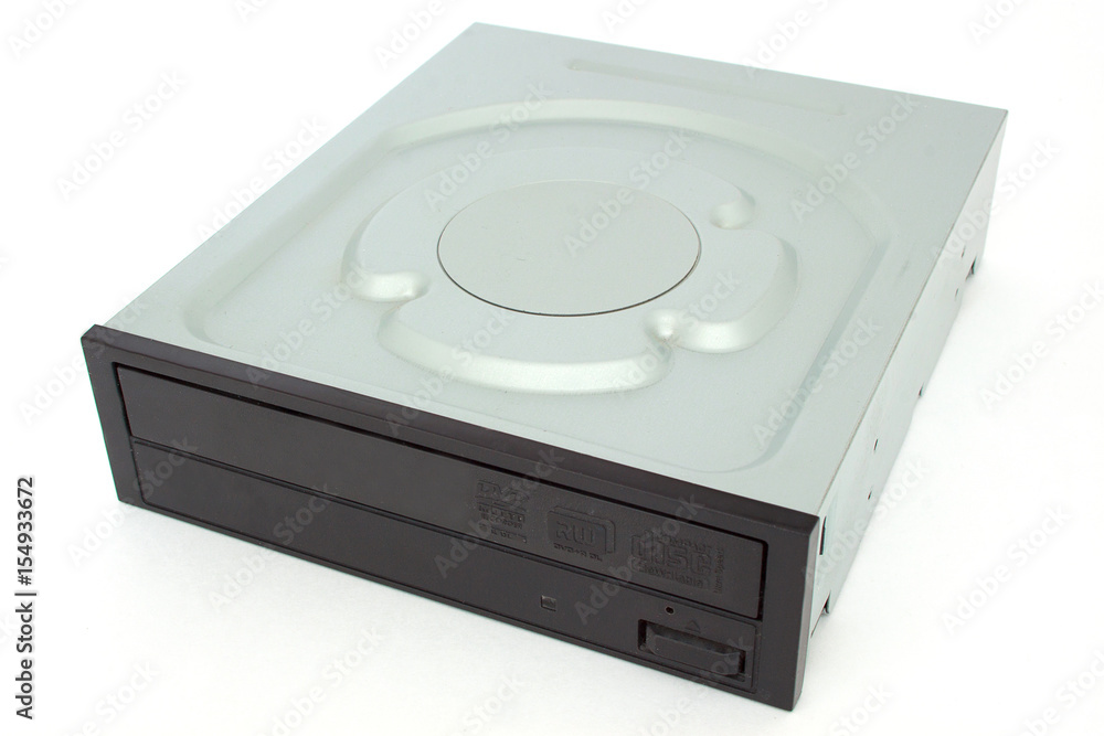 Fototapeta premium CD - DVD drive with a black cap.