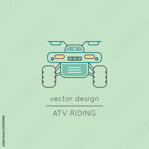 ATV line icon