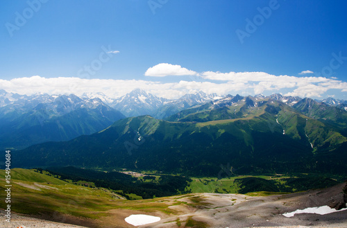 A beautiful view of the mountains of the Caucasus. © Vitalfoto