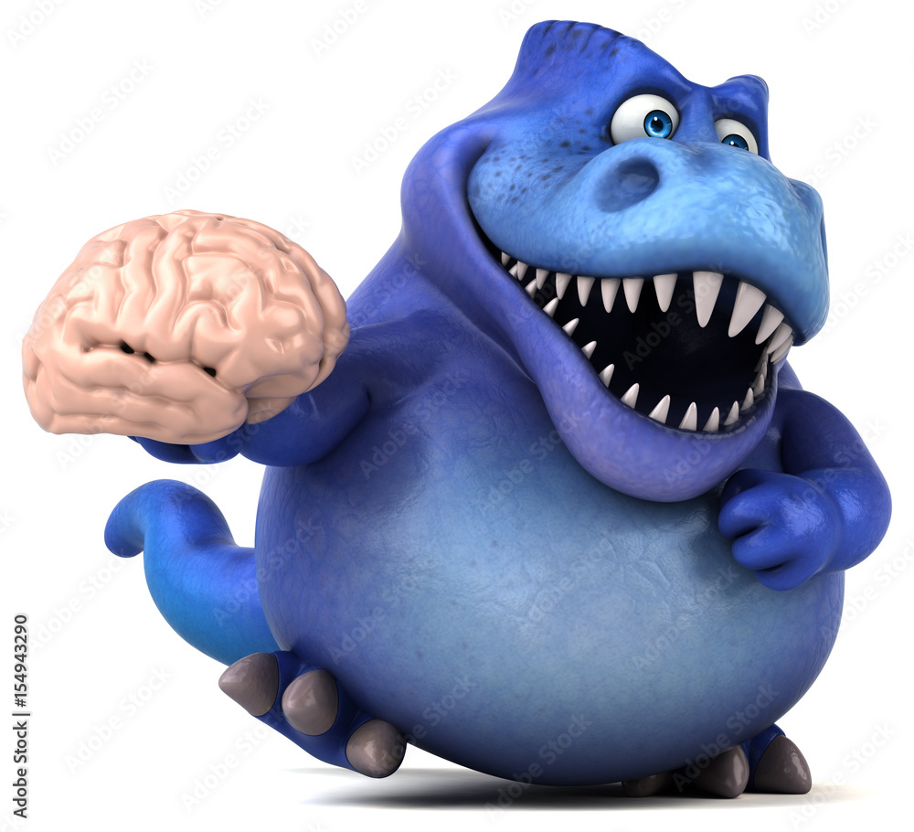 Fun dinosaur - 3D Illustration Fun dinosaur - 3D Illustration