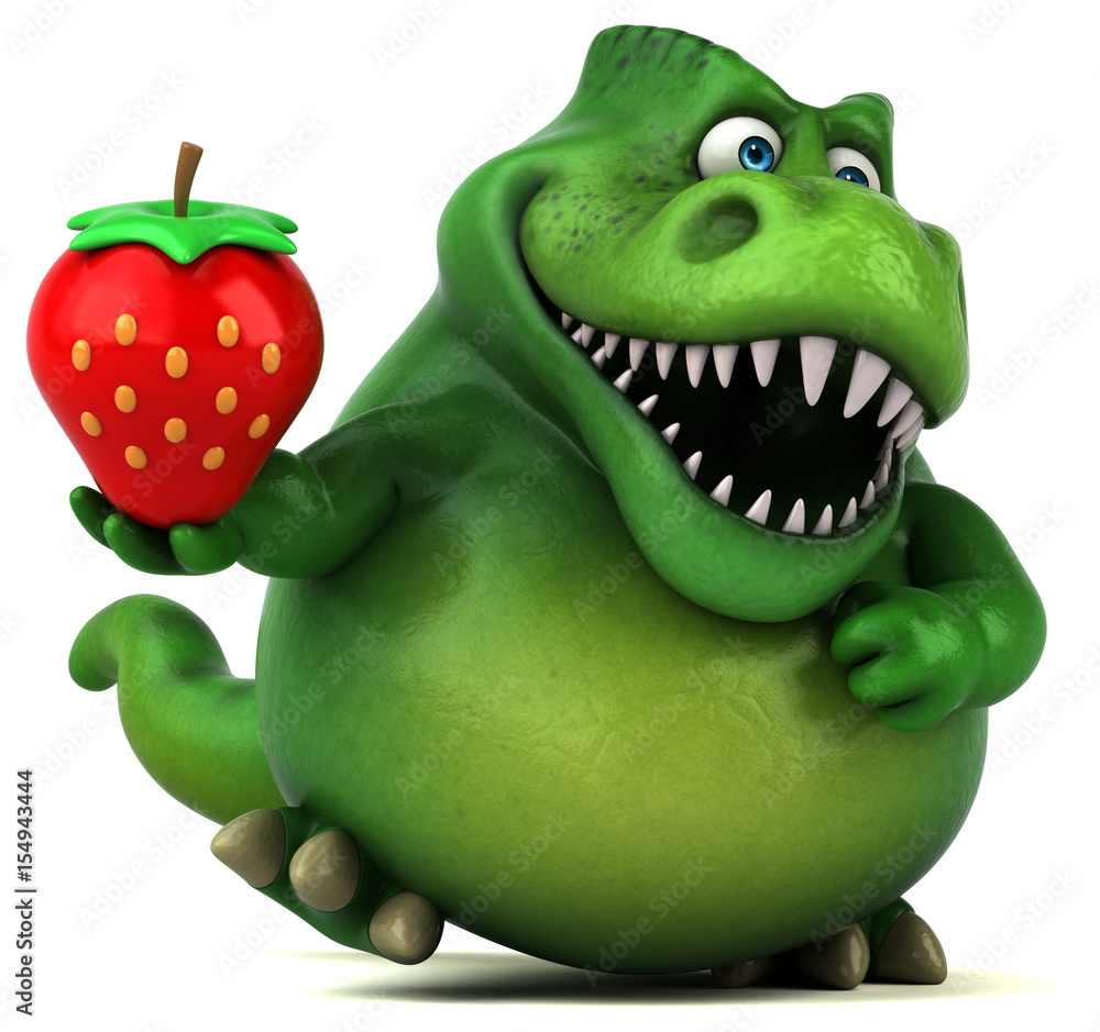 Fototapeta premium Fun dinosaur - 3D Illustration