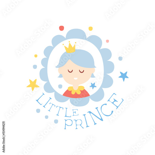 Little prince print, colorful hand drawn vector Illustration