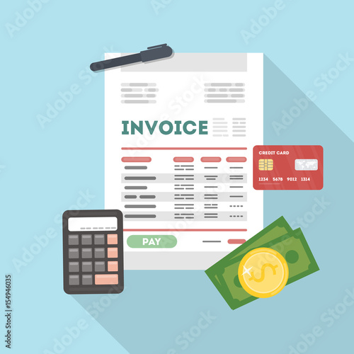 Invoice concept illustration.