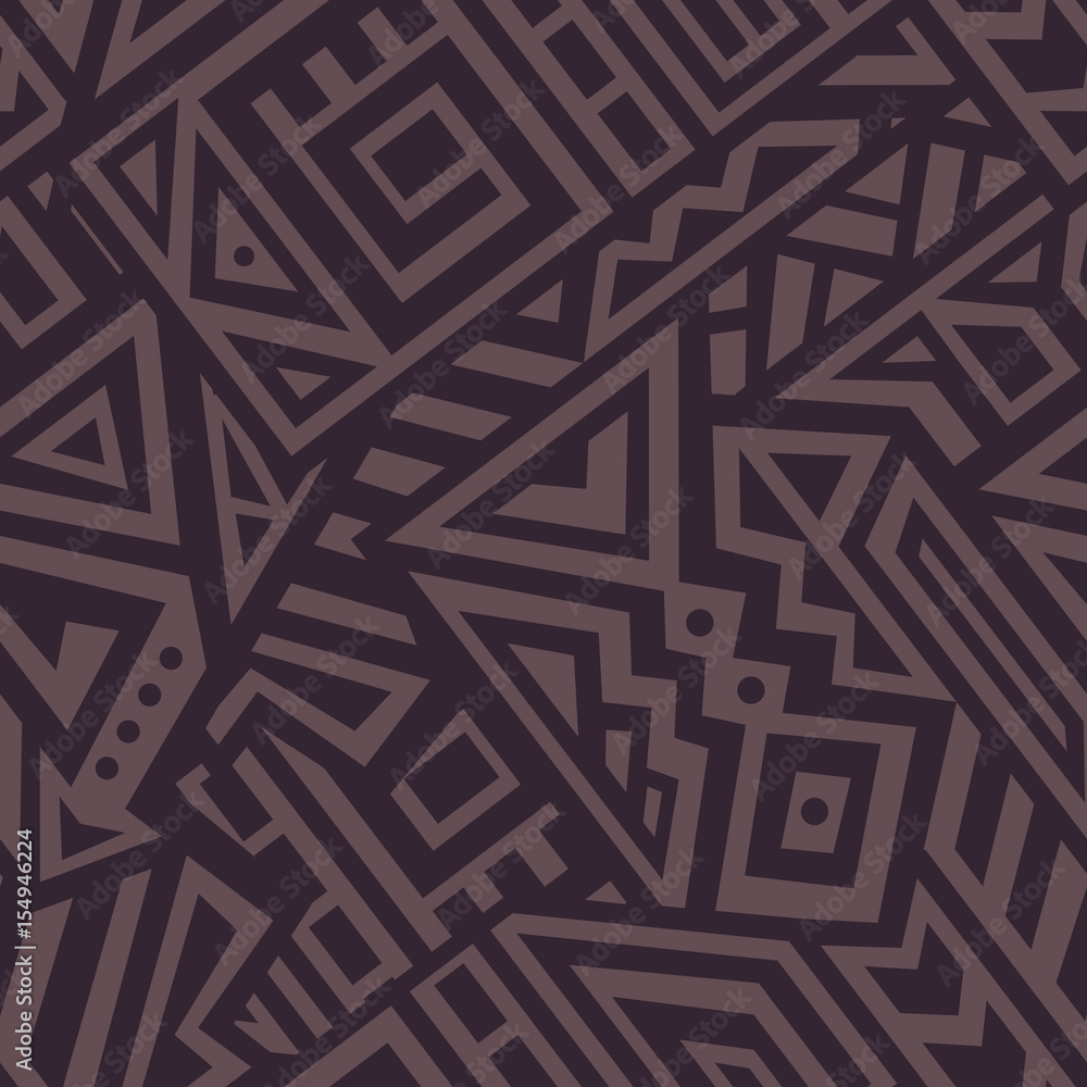 Abstract Vector Seamless Pattern in Ethnic Style Abstract Vector Seamless Pattern in Ethnic Style