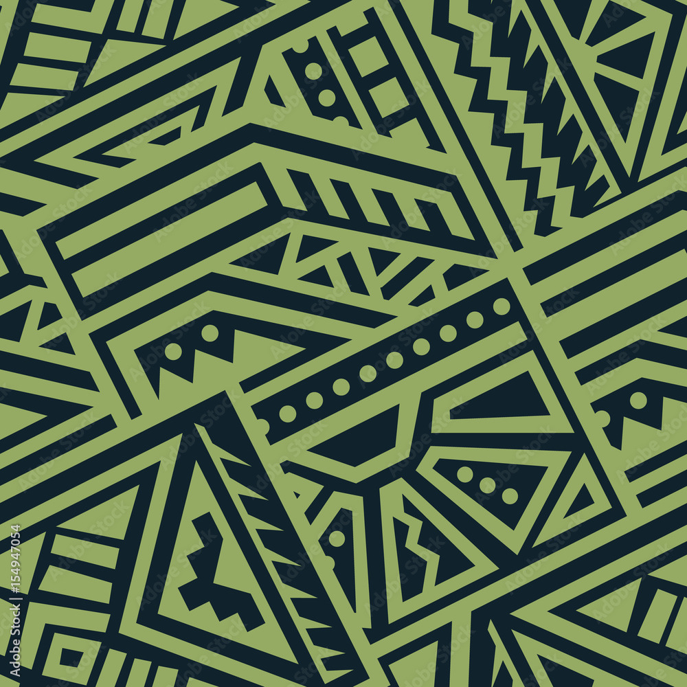 Abstract Vector Seamless Pattern in Ethnic Style Abstract Vector Seamless Pattern in Ethnic Style