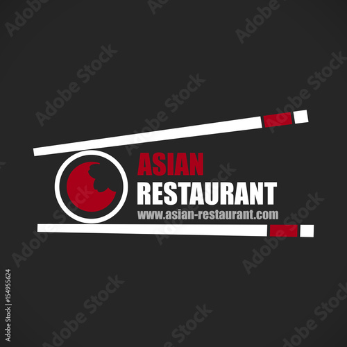 logo sushi restaurant asiatique japonais chinois 