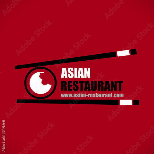 logo restaurant asiatique sushi japonais chinois 