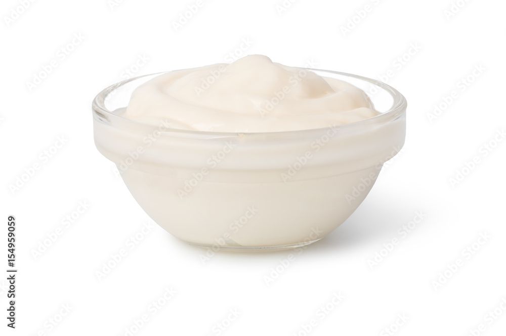 Bowl with mayonnaise Bowl with mayonnaise