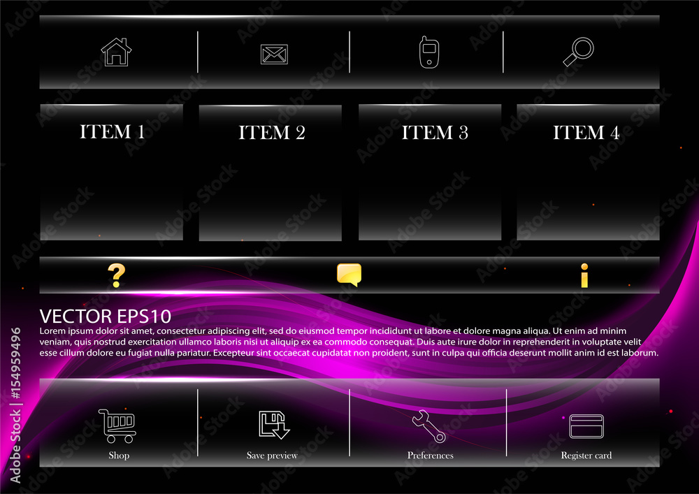 Web page layout or site template Web page layout or site template