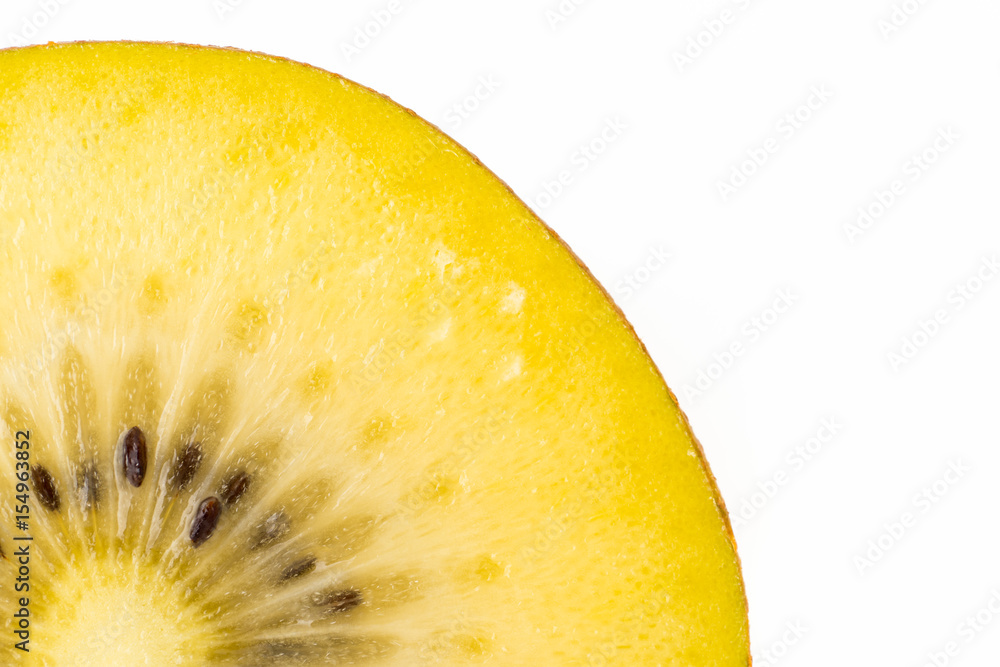 Close up of kiwi slice isolated over white background
Close up of kiwi slice isolated over white background