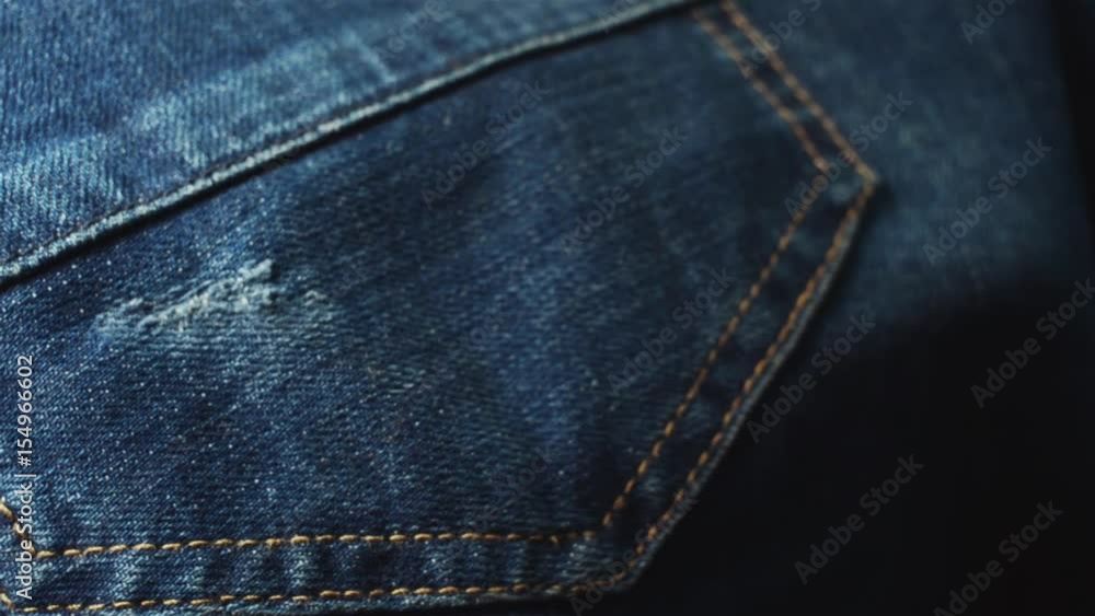 Blue denim jeans. Use as a background. Panoramic slow-motion. Blue denim jeans. Use as a background. Panoramic slow-motion.