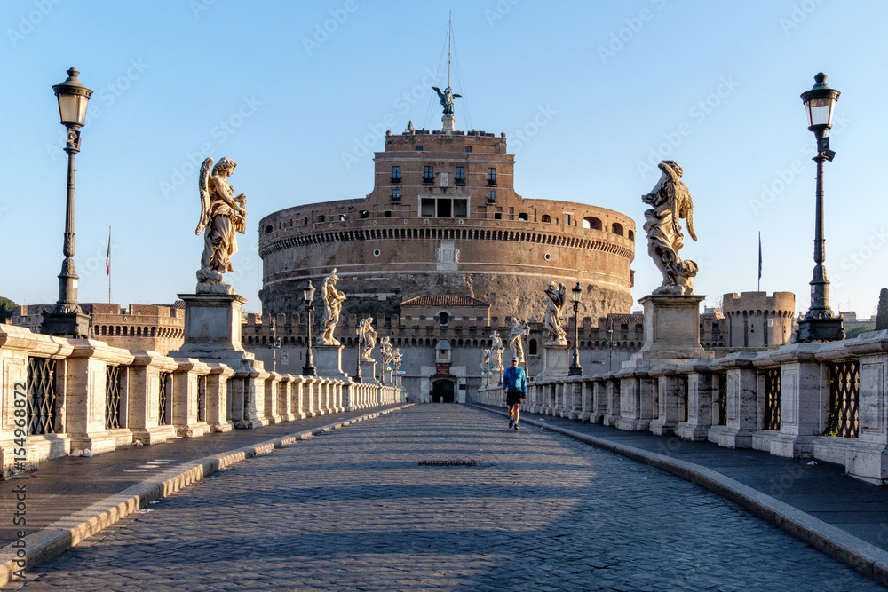 Naklejka premium Rzym, castel Sant Angelo