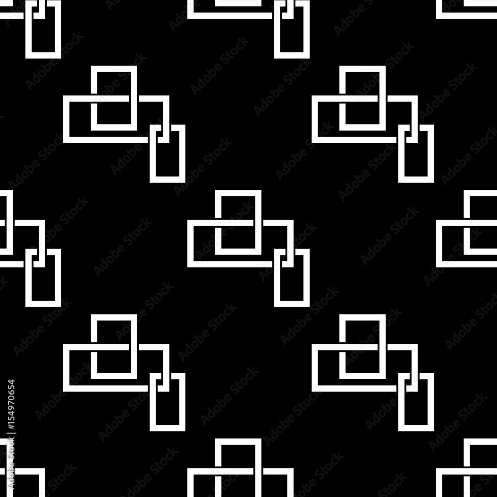 Geometric seamless pattern. Abstract background with square shape elements. Black and white background Geometric seamless pattern. Abstract background with square shape elements. Black and white background