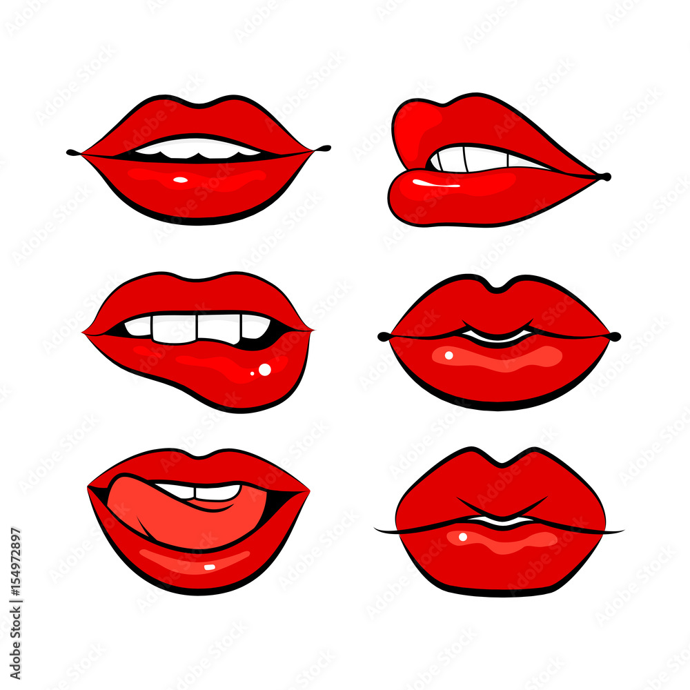 graphic sexy mouth, vector graphic sexy mouth, vector