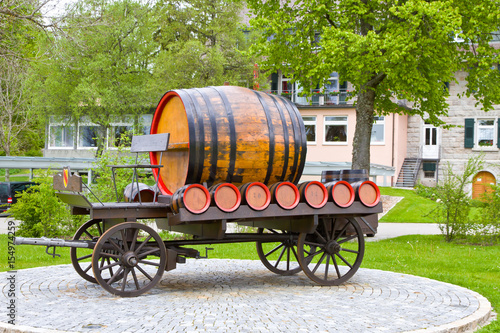 Wagen mit Bierfässer bei Rothaus photo