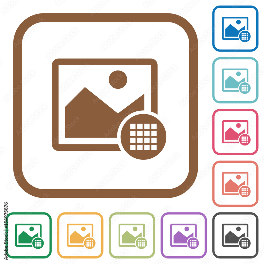 Image color palette simple icons Image color palette simple icons