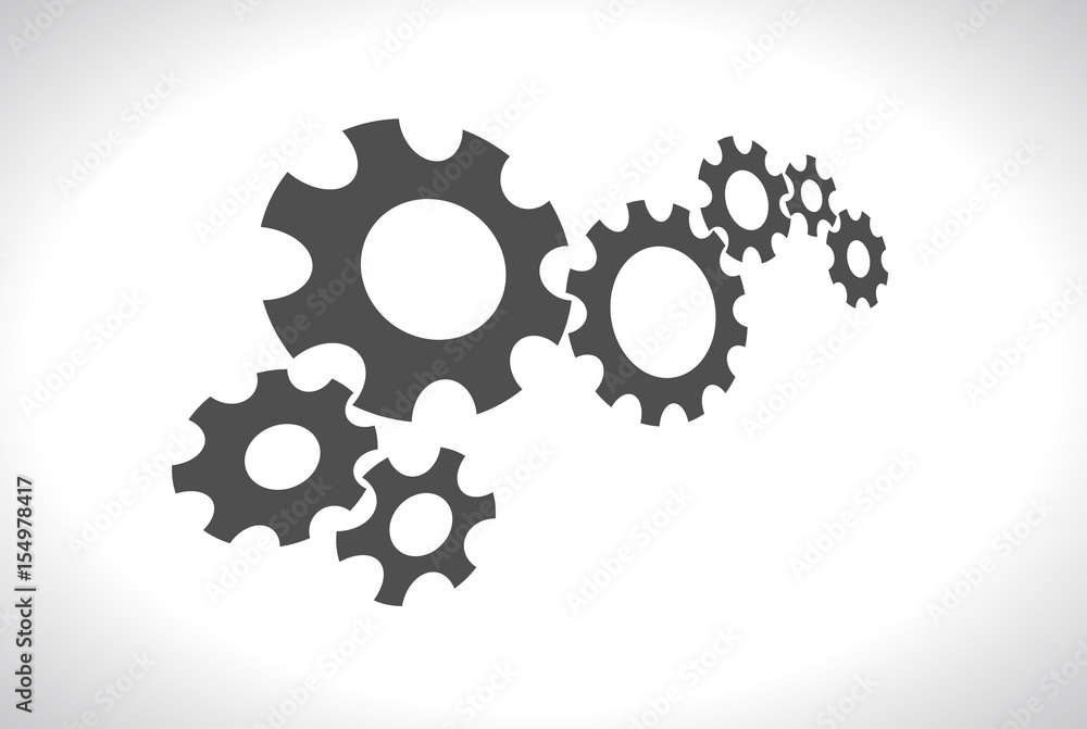 gears teamwork design 3d
