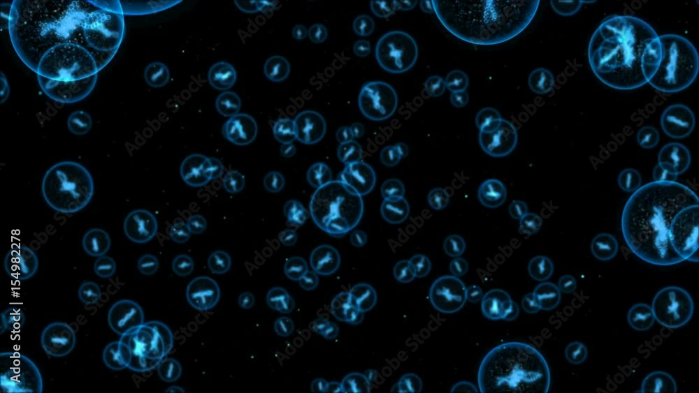 Blue Molecule with two DNA able to loop seamless Blue Molecule with two DNA able to loop seamless