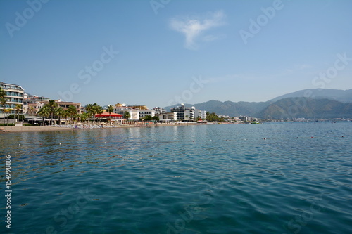 View from the sea in Marmaris, Turkey