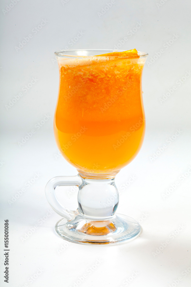 Hot grog. Hot cocktail in the glass. Hot grog. Hot cocktail in the glass.
