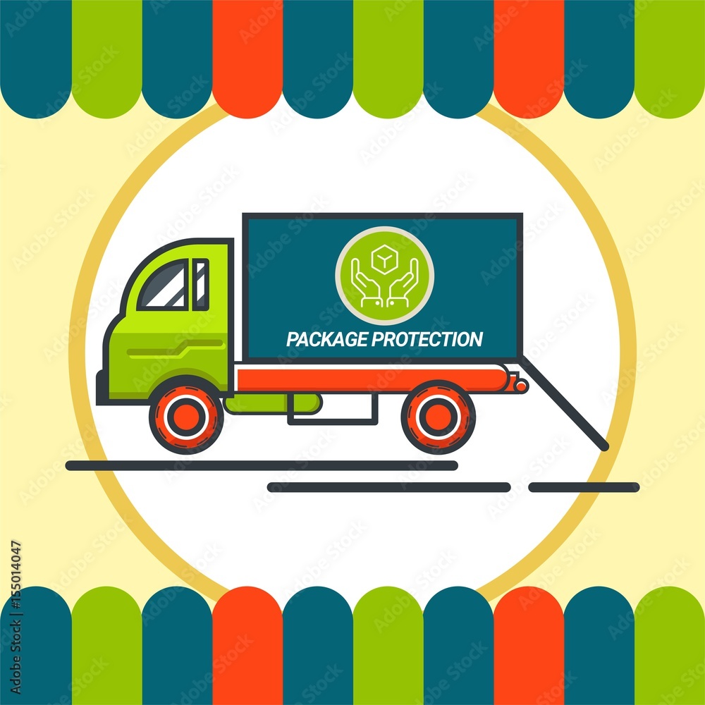 Fototapeta premium Logo Truck Delivery Icon