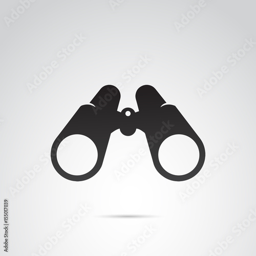 Binoculars vector icon.