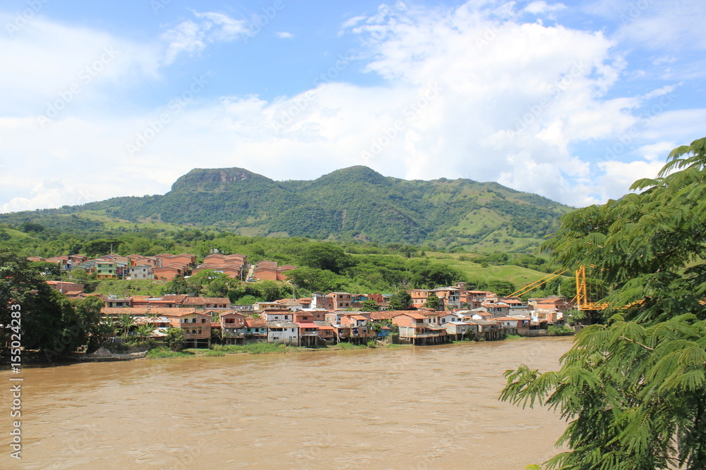 Panorámica de la ciudad. La Pintada, Antioquia, Colombia. Stock Photo