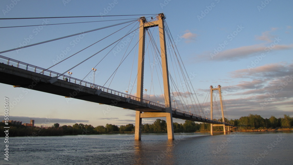 Cable-stayed bridge.