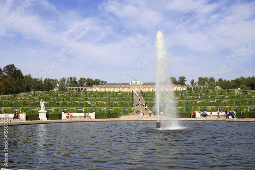 Potsdam Sans Souci Palace fountain