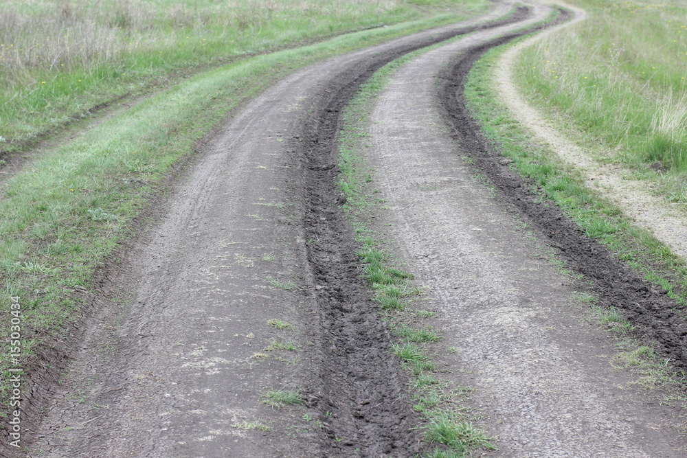 road in field