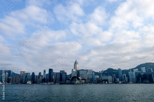 Canvas Print hongkong harbour  on March 24, 2017.