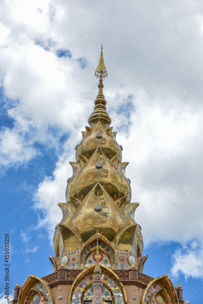 Golden Stupa,Wat In Thailand