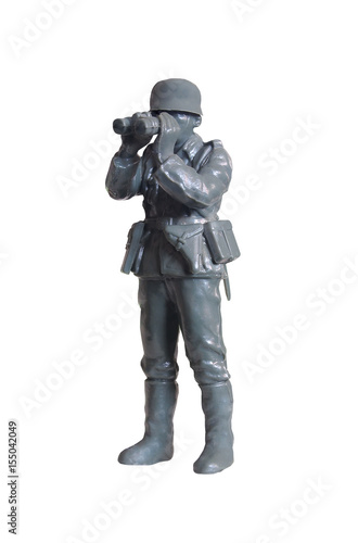 Isolated white /  Toy Soldier