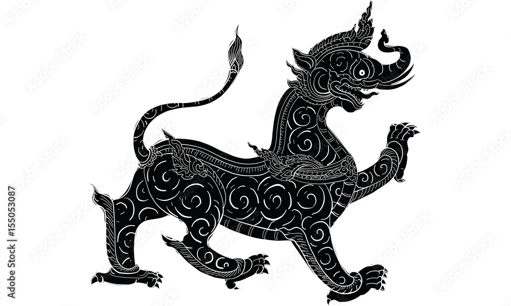 Fototapeta premium thai traditional painting