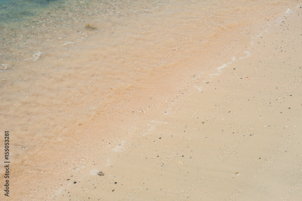 Elafonisi beach, beautiful pink sand and blue water, Greece, Crete