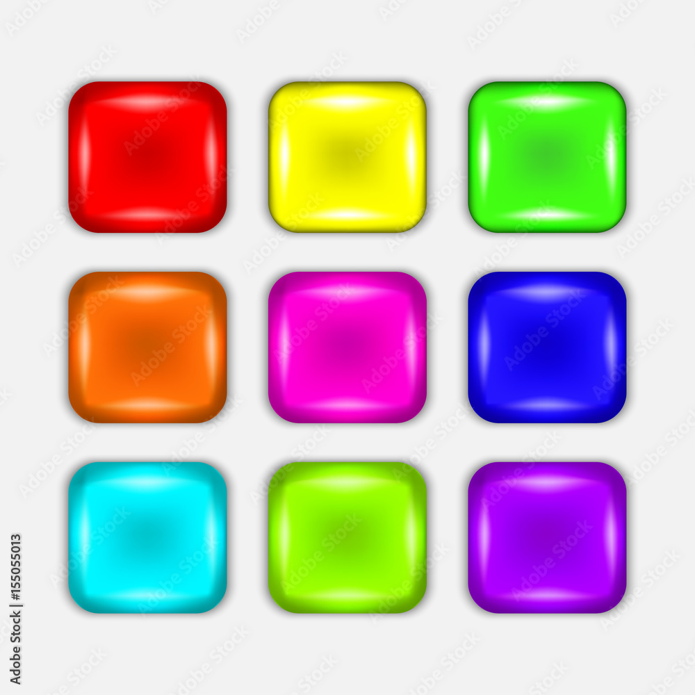 Colorful button set Colorful button set