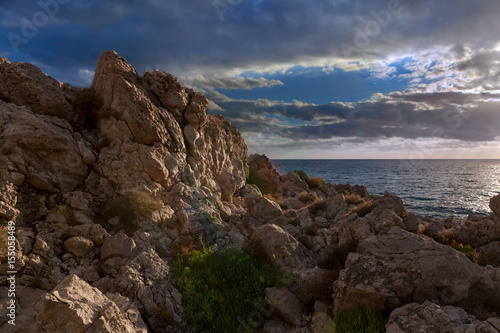 Sunset landscape on Punta Carena, Capri © Alexey