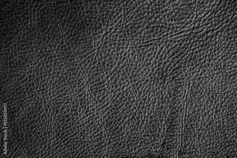Black leather texture or leather background for design with copy space for text or image. Abstract texture pattern can use for art work on website. Black leather texture or leather background for design with copy space for text or image. Abstract texture pattern can use for art work on website.