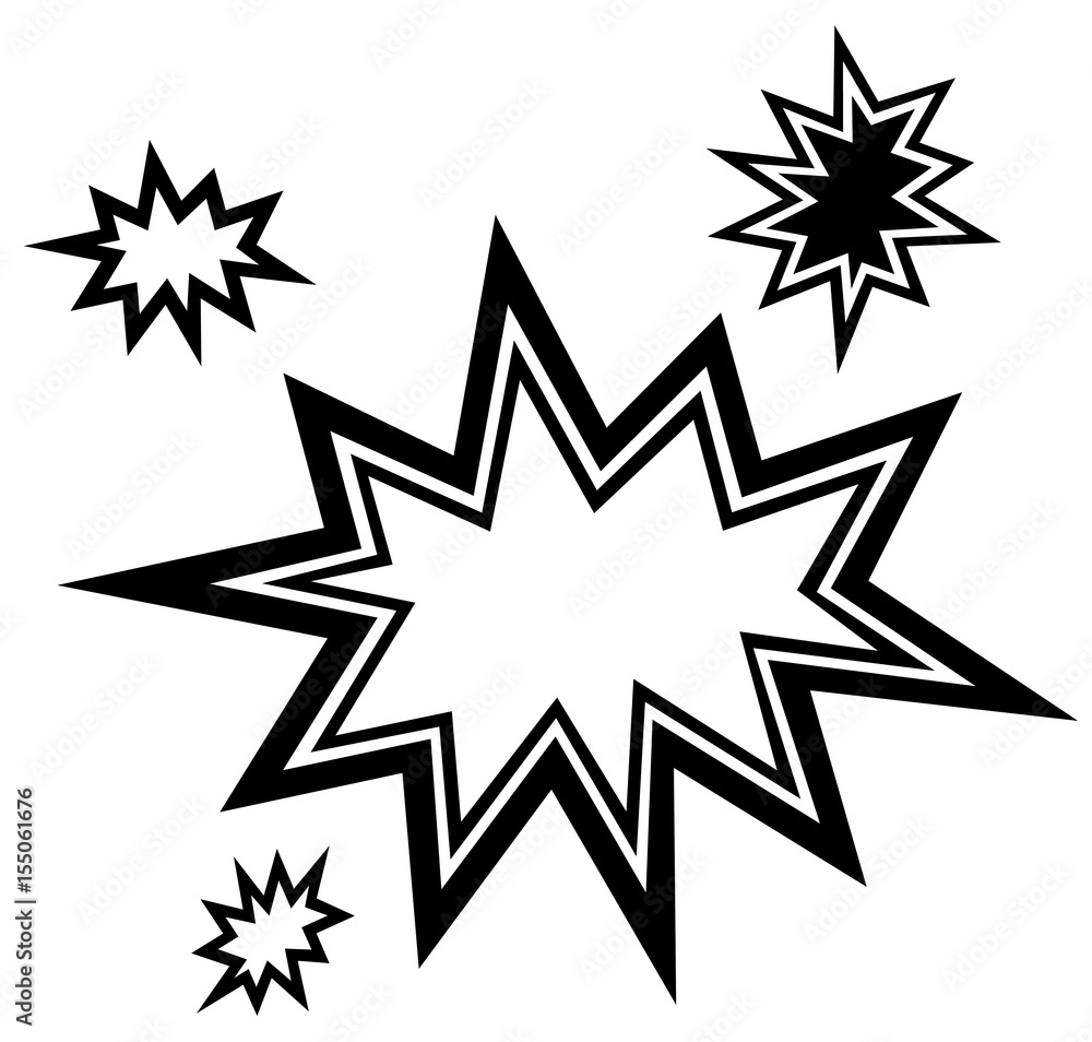Vector bursting star illustration eps 10 Vector bursting star illustration eps 10